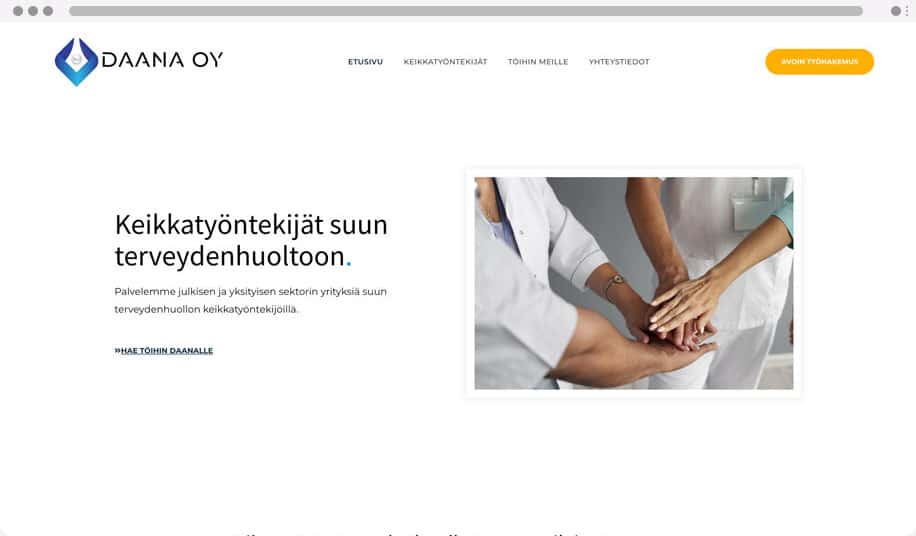 Daana - WordPress kotisivut yritykselle