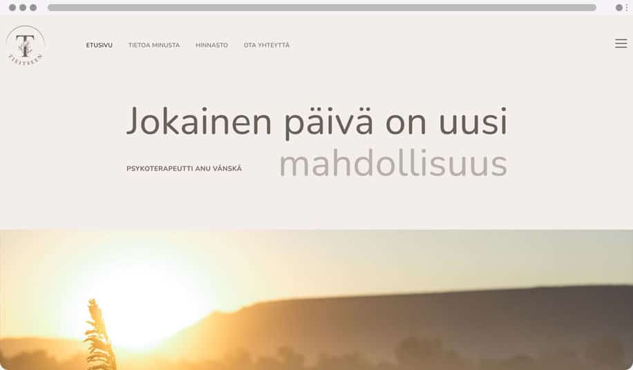 Tie itseen - WordPress kotisivut yritykselle