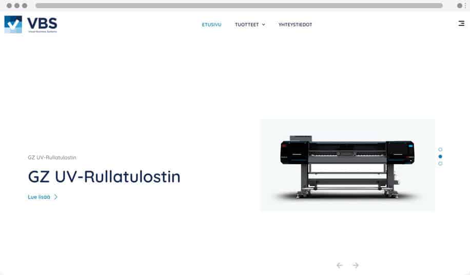 VBS Graphics - WordPress kotisivut yritykselle