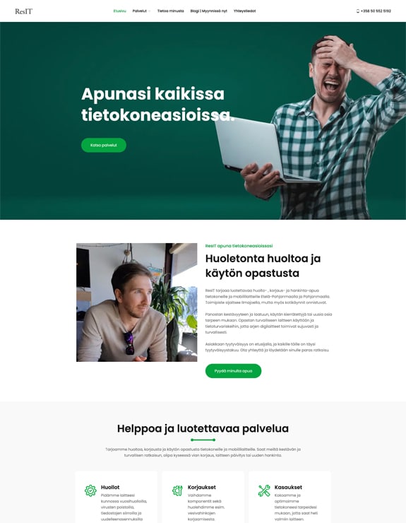 Verkkosivu-uudistus ResIT